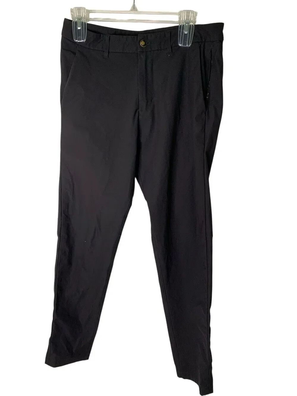 Lululemon Commission Pant Slim *Warpstreme 34" black men's size 30 m5439s